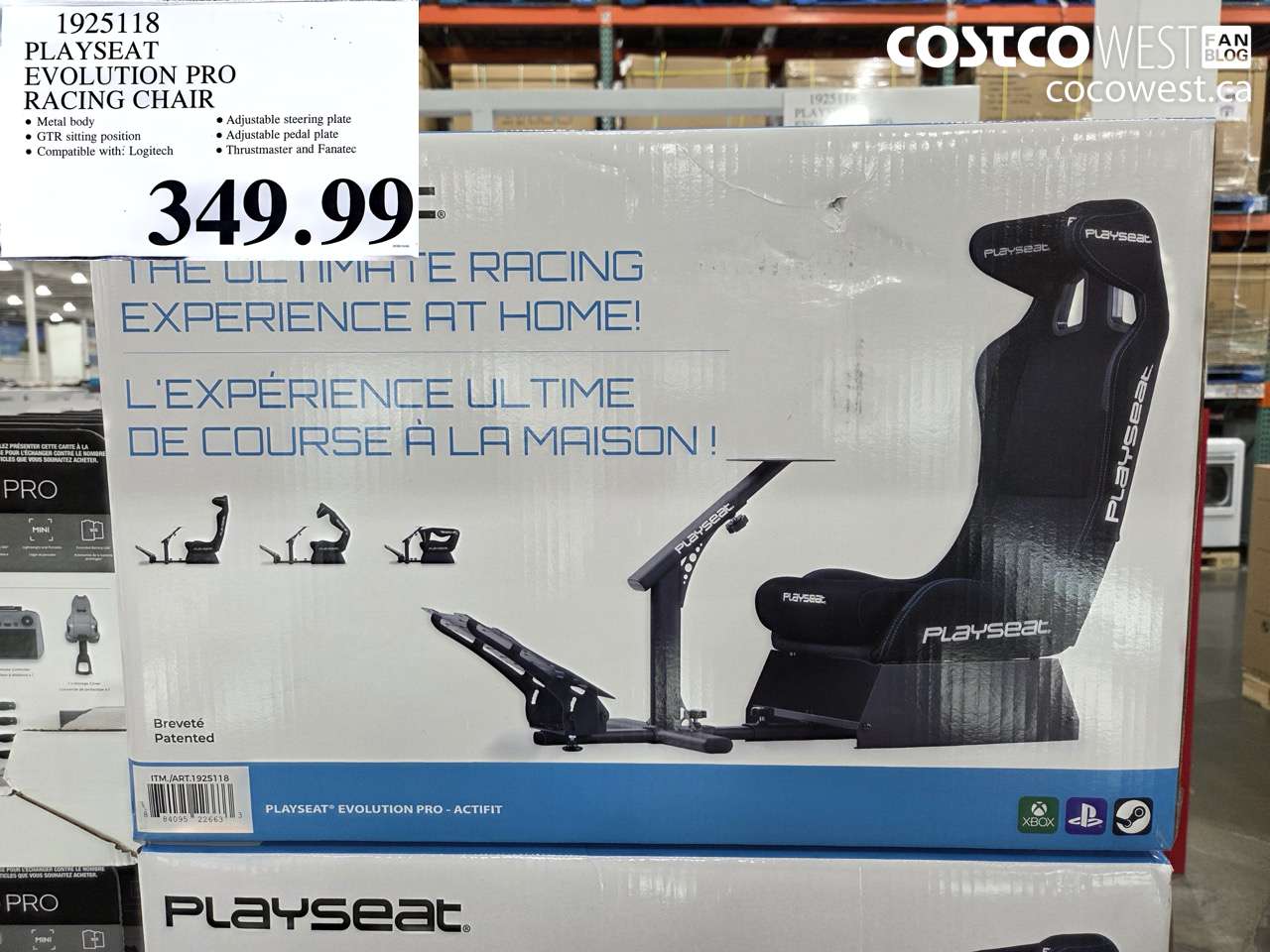 1925118 PLAYSEAT EVOLUTION PRO RACING CHAIR $349.99