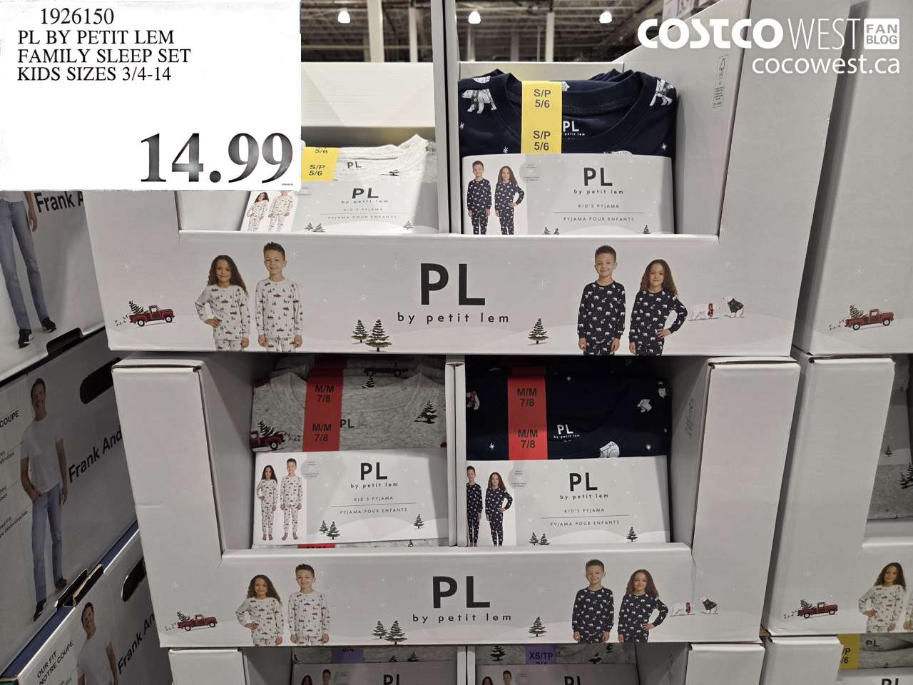 1926150 PL BY PETIT LEM FAMILY SLEEP SET KIDS SIZES 3/4-14 $14.99