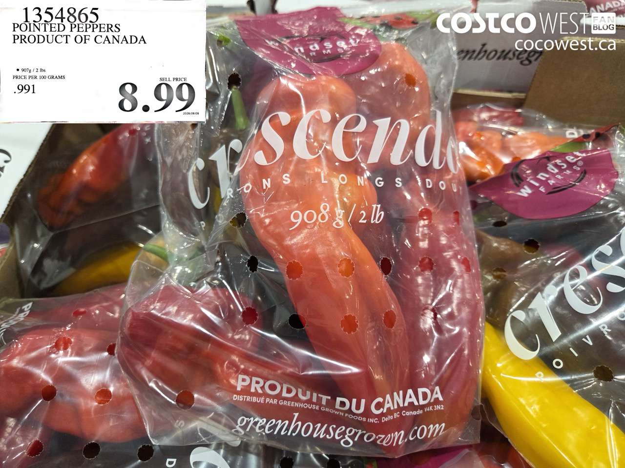 1354865 POINTED PEPPERS PRODUCT OF CANADA $8.99
