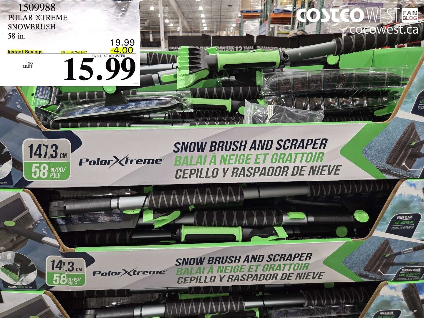 1509988 POLAR XTREME SNOWBRUSH 58 IN. ($4.00 INSTANT SAVINGS EXPIRES ON 2026-11-22) $15.99