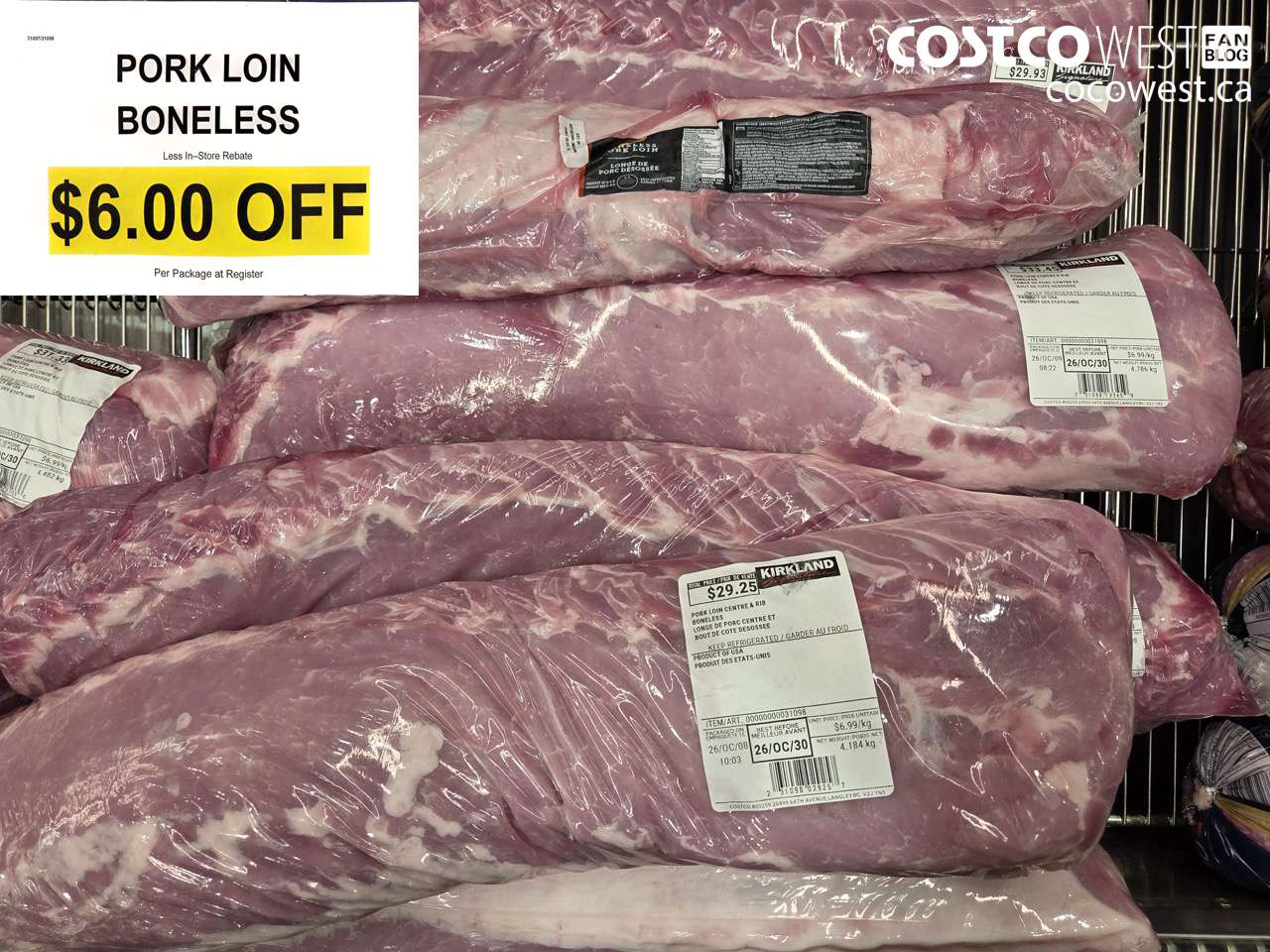 3109731098 PORK LOIN BONELESS ($6.00 INSTANT SAVINGS)