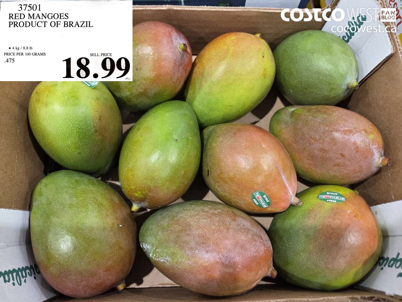 37501 RED MANGOES PRODUCT OF BRAZIL $18.99