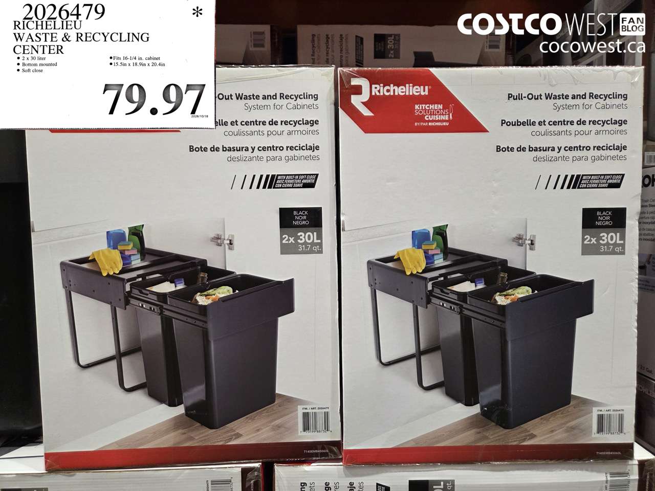 2026479 RICHELIEU WASTE & RECYCLING CENTER $79.97