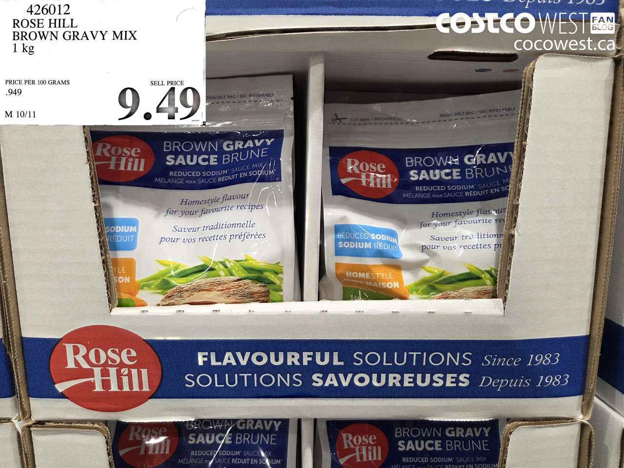 426012 ROSE HILL BROWN GRAVY MIX 1 KG $9.49
