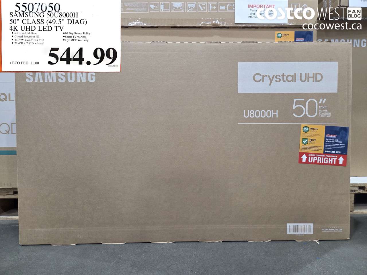 5507050 SAMSUNG 50U8000H 50