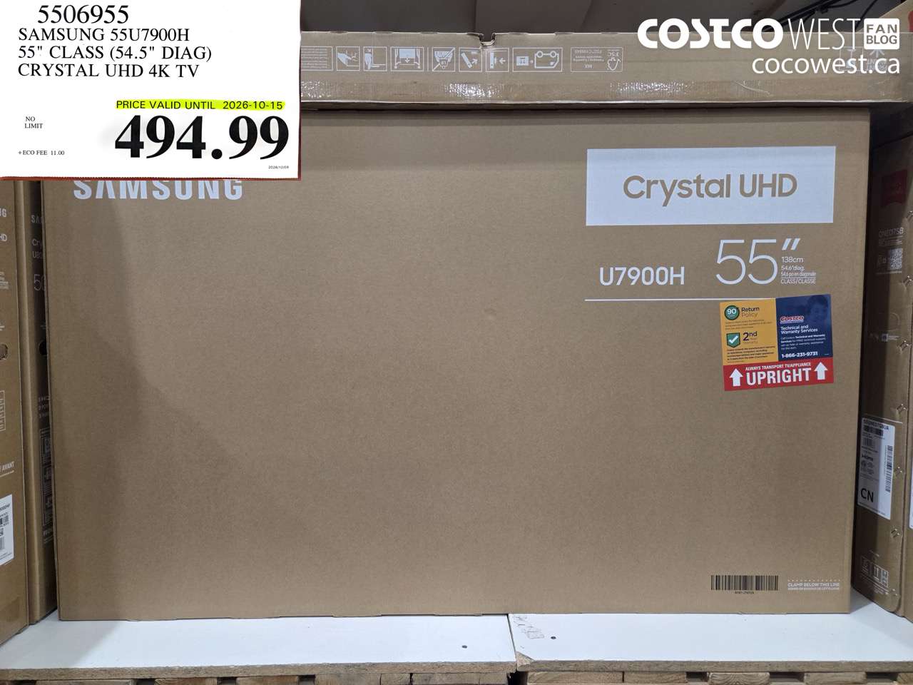 5506955 SAMSUNG 55U7900H 55