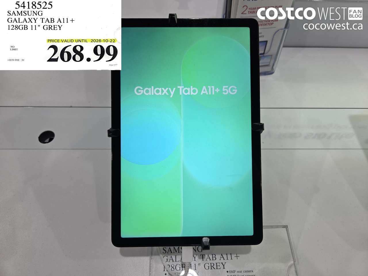 5418525 SAMSUNG GALAXY TAB A11+ 128GB 11