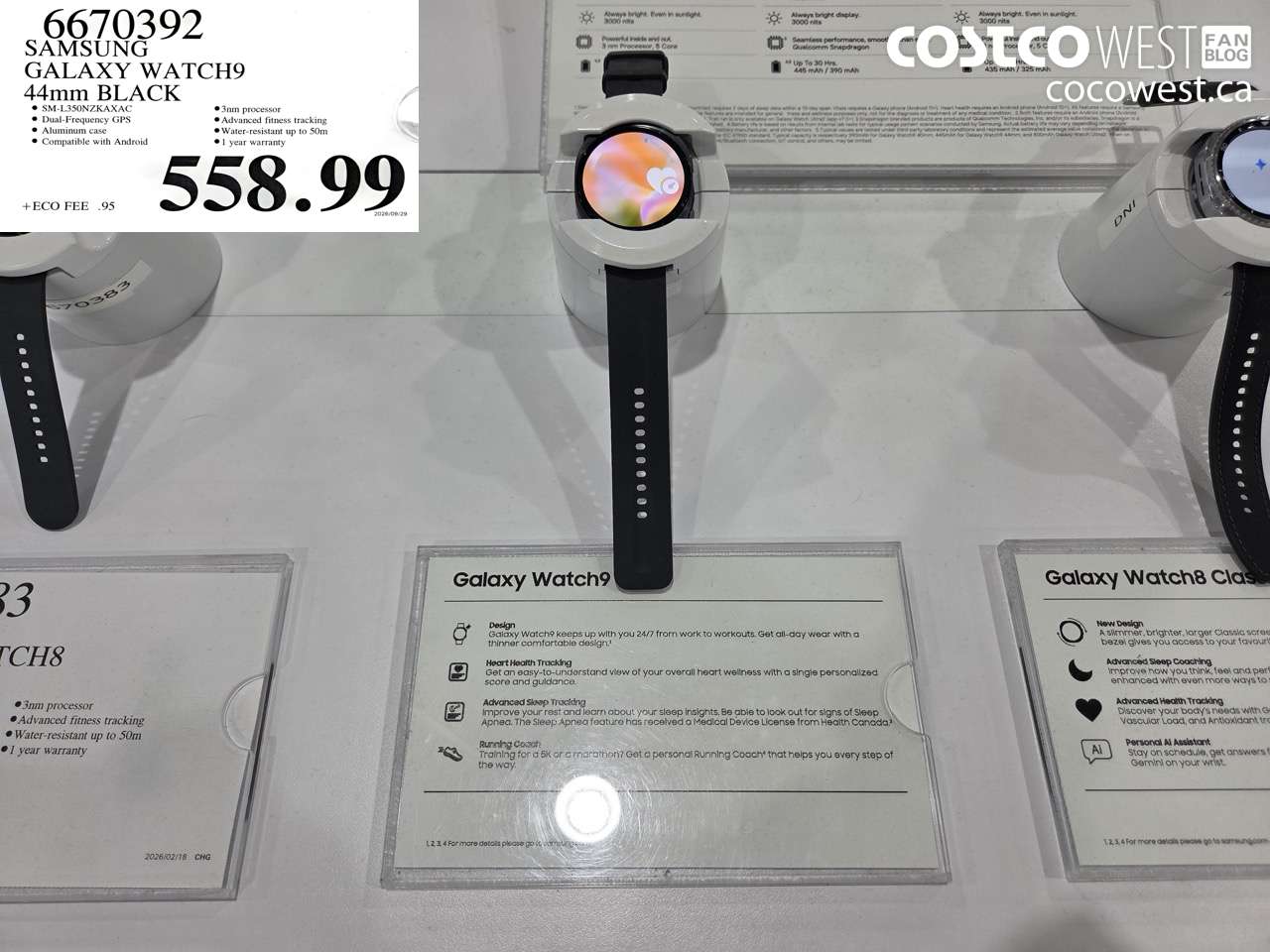 6670392 SAMSUNG GALAXY WATCH9 44MM BLACK $558.99