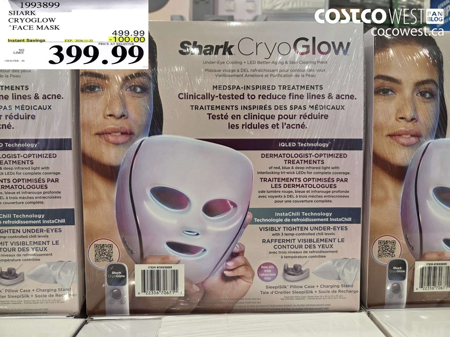 1993899 SHARK CRYOGLOW FACE MASK ($100.00 INSTANT SAVINGS EXPIRES ON 2026-11-22) $399.99