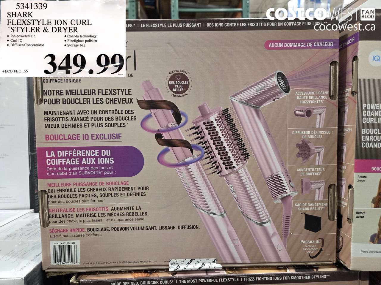 5341339 SHARK FLEXSTYLE ION CURL STYLER & DRYER $349.99