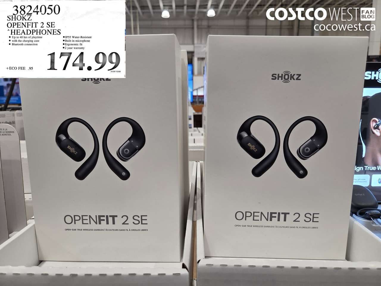 3824050 SHOKZ OPENFIT 2 SE HEADPHONES $174.99