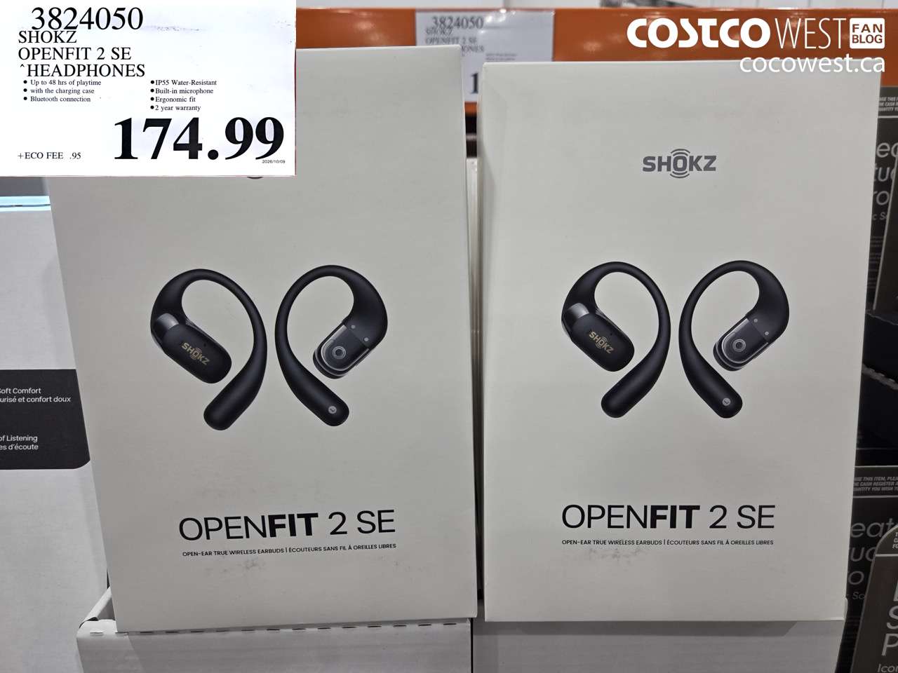 3824050 SHOKZ OPENFIT 2 SE HEADPHONES $174.99