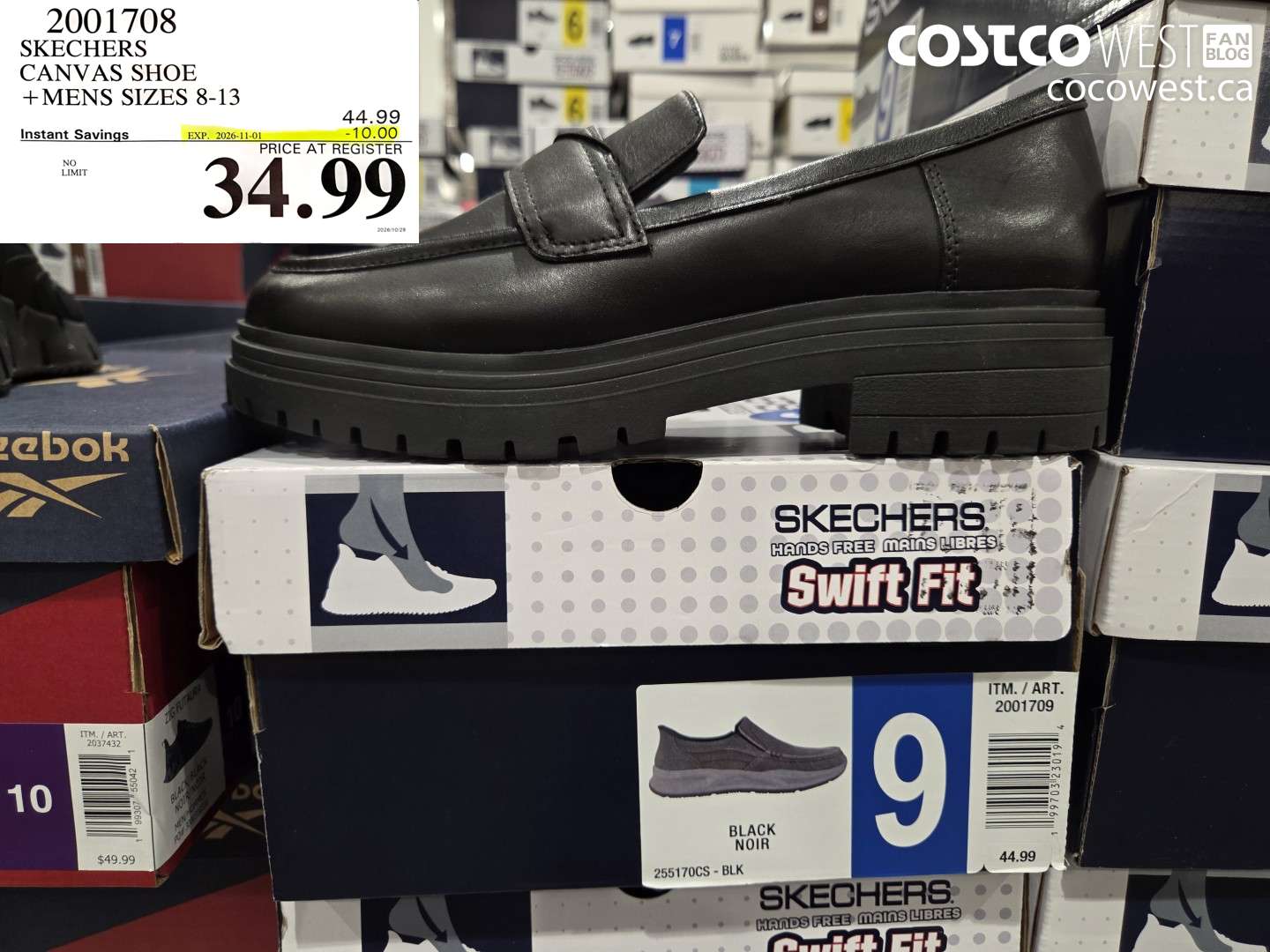 2001708 SKECHERS CANVAS SHOE MENS SIZES 8-13 ($10.00 INSTANT SAVINGS EXPIRES ON 2026-11-01) $34.99