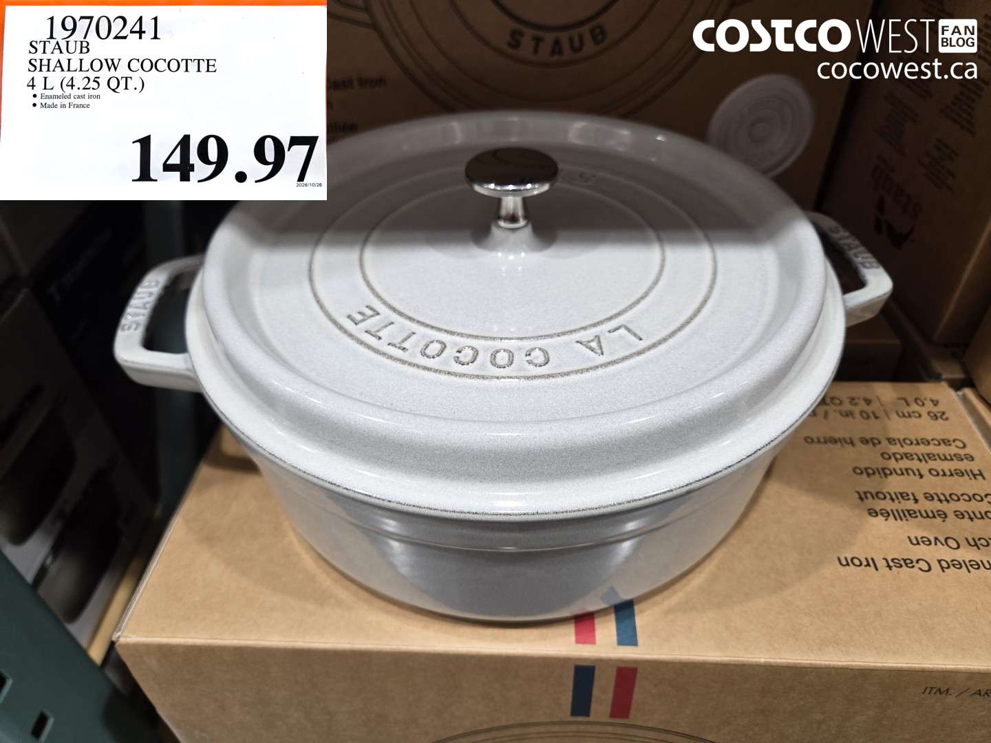 1970241 STAUB SHALLOW COCOTTE 4 L (4.25 QT.) $149.97