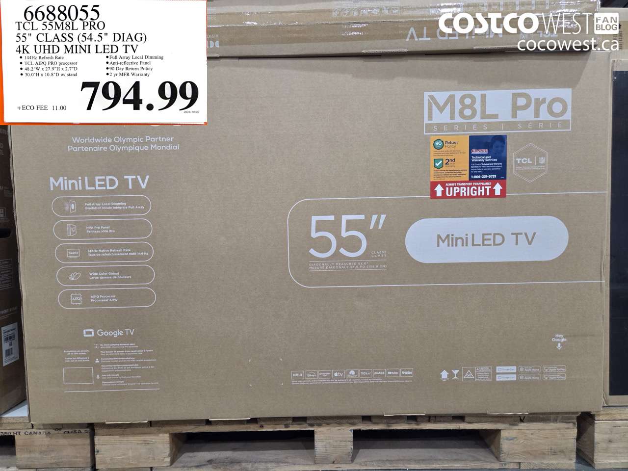 6688055 TCL 55M8L PRO 55