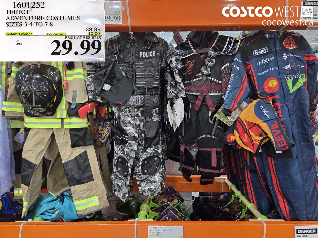1601252 TEETOT ADVENTURE COSTUMES SIZES 3-4 TO 7-8 ($10.00 INSTANT SAVINGS EXPIRES ON 2026-10-11) $29.99