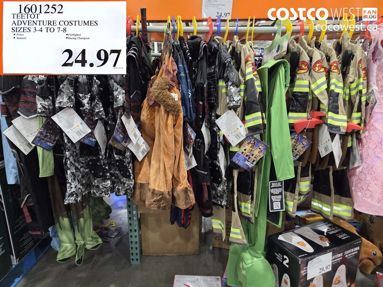 1601252 TEETOT ADVENTURE COSTUMES SIZES 3-4 TO 7-8 $24.97