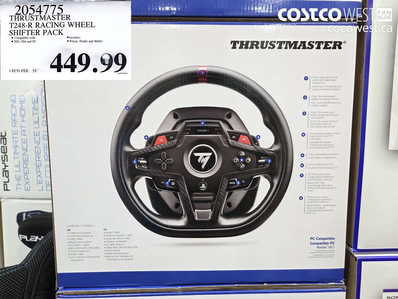 2054775 THRUSTMASTER T248-R RACING WHEEL SHIFTER PACK $449.99