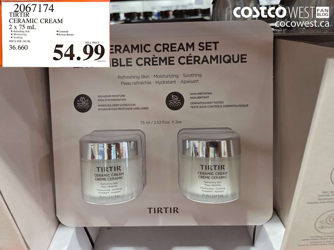 2067174 TIRTIR CERAMIC CREAM 2 X 75 ML $54.99