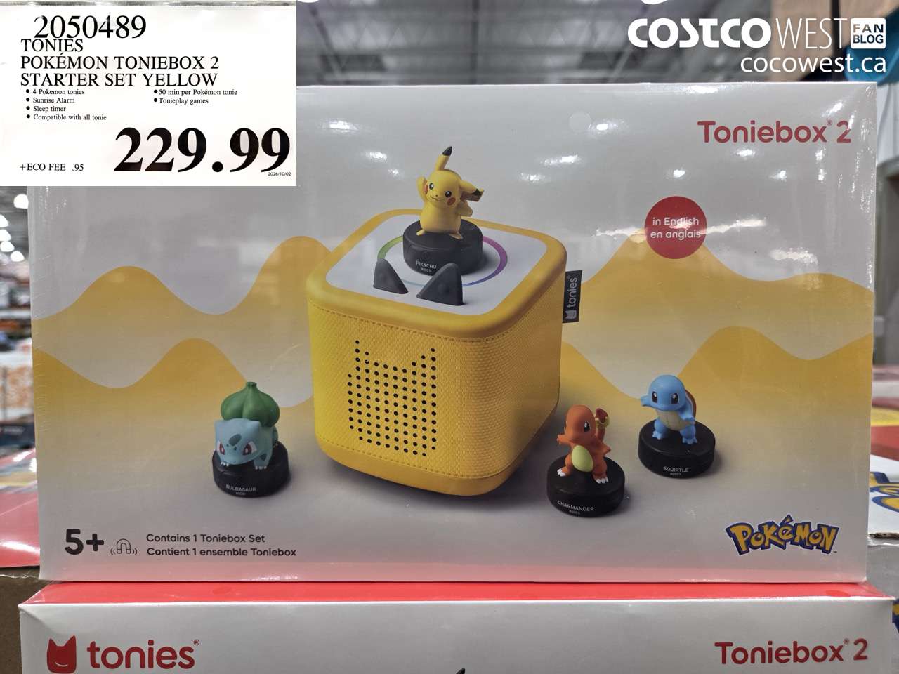 2050489 TONIES POKÉMON TONIEBOX 2 STARTER SET YELLOW $229.99