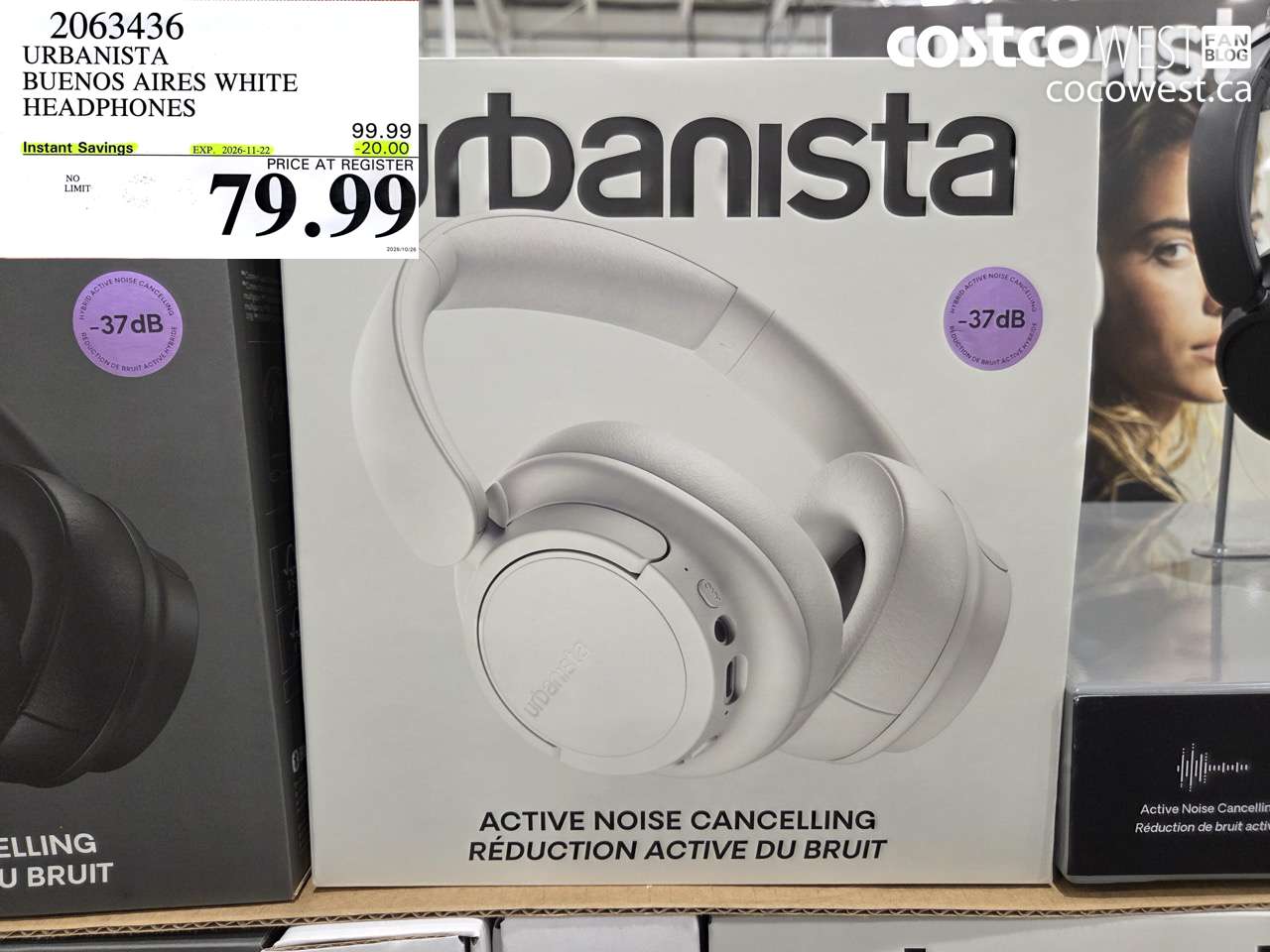 2063436 URBANISTA BUENOS AIRES WHITE HEADPHONES ($20.00 INSTANT SAVINGS EXPIRES ON 2026-11-22) $79.99