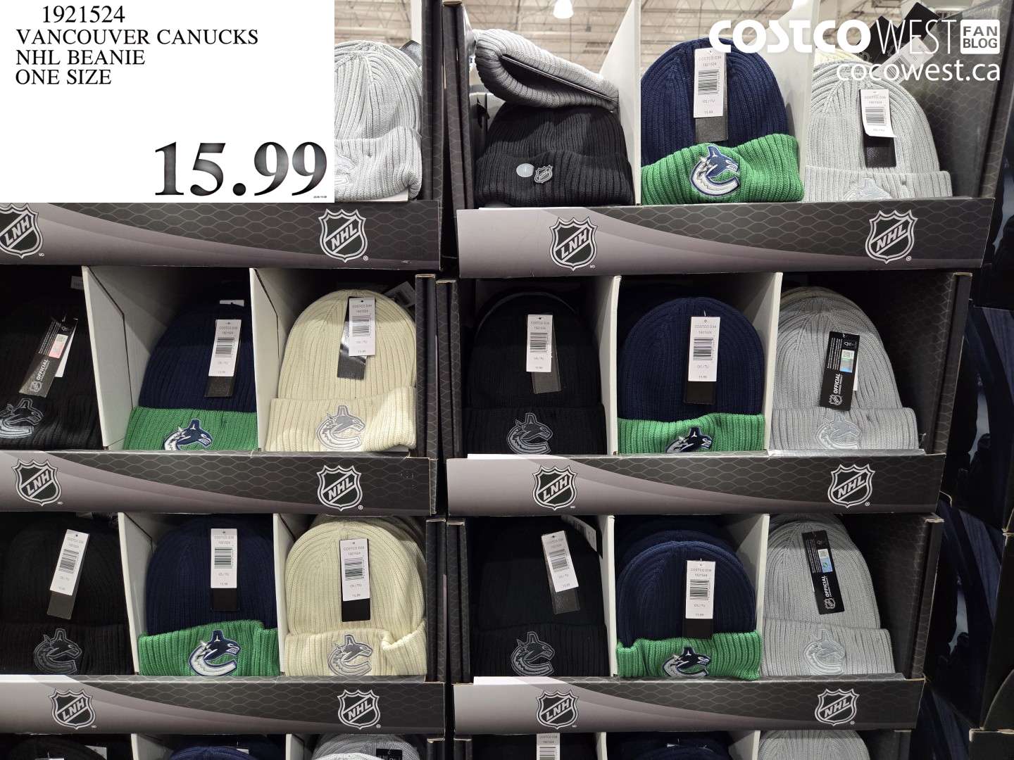 1921524 VANCOUVER CANUCKS NHL BEANIE ONE SIZE $15.99