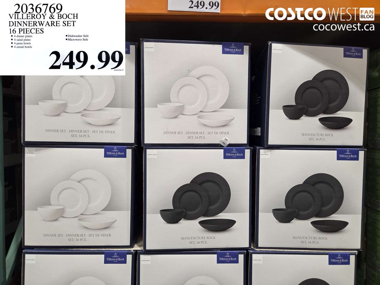 2036769 VILLEROY & BOCH DINNERWARE SET 16 PIECES $249.99