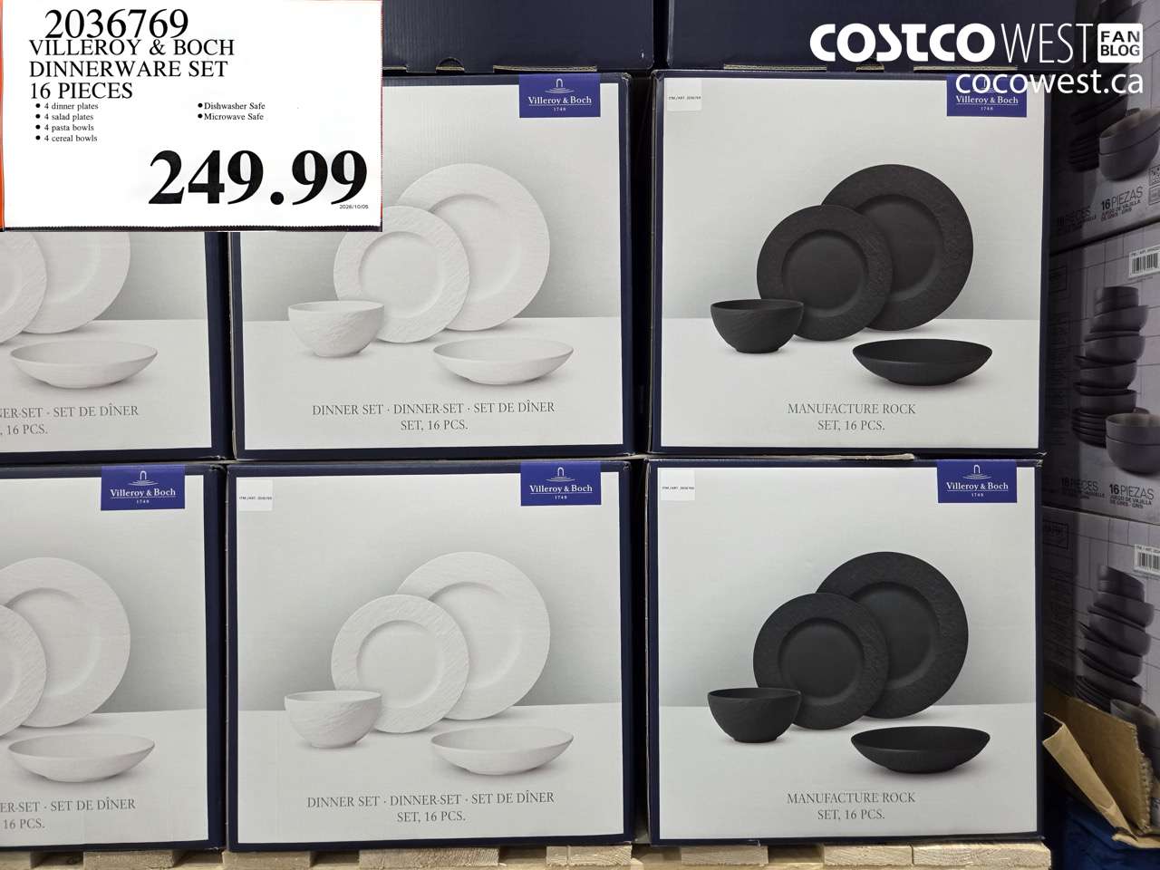 2036769 VILLEROY & BOCH DINNERWARE SET 16 PIECES $249.99