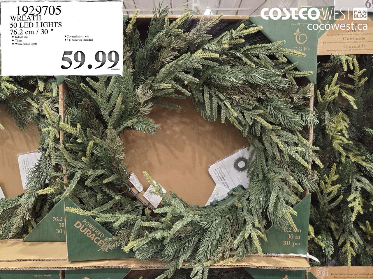 1929705 WREATH 50 LED LIGHTS 76.2 CM / 30