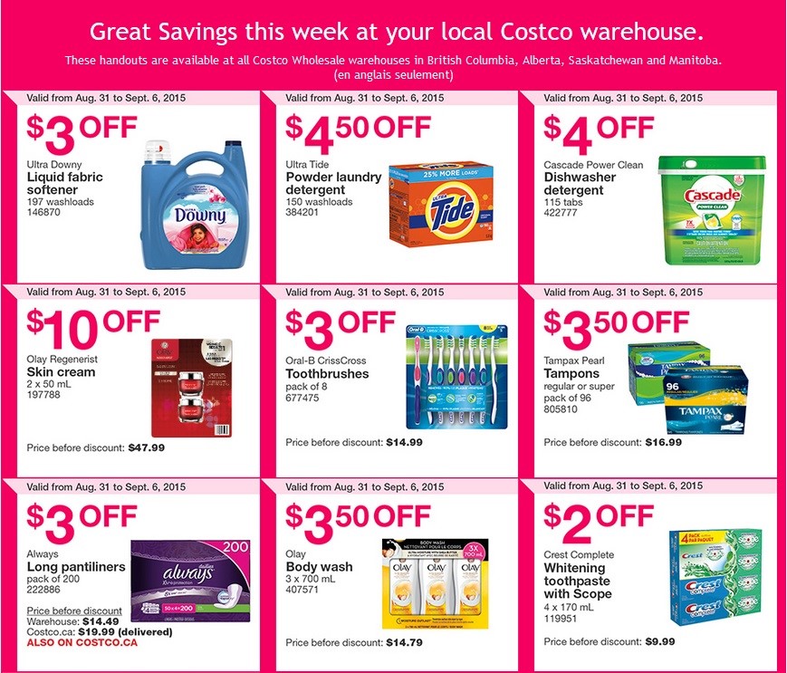 Secret Costco Sales Items for July 20 - 26, 2015 - Costco West Fan Blog