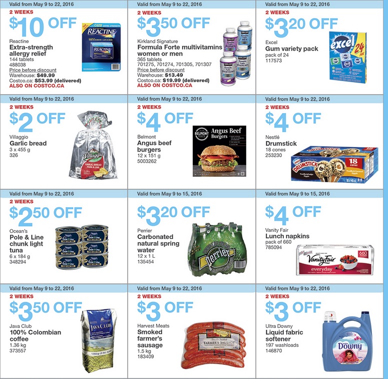 West Costco Sales Items for May 9-15, 2016 for BC, Alberta, Manitoba ...