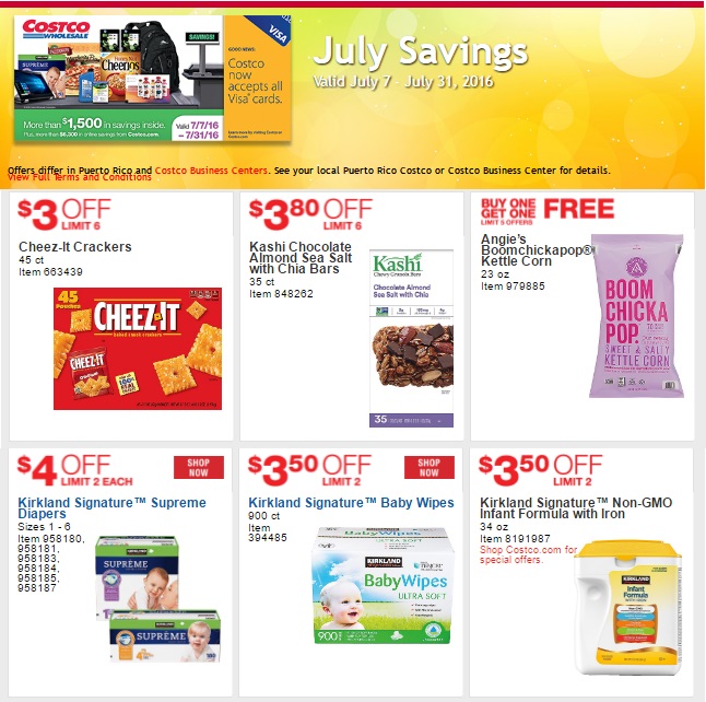 USA Costco Sales Items July 7 July 31, 2016 Costco West Fan Blog