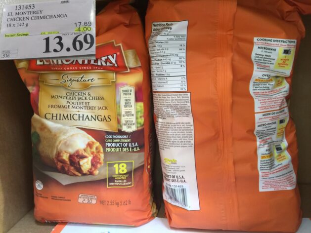 Microwavable Chimichangas From Costco!!