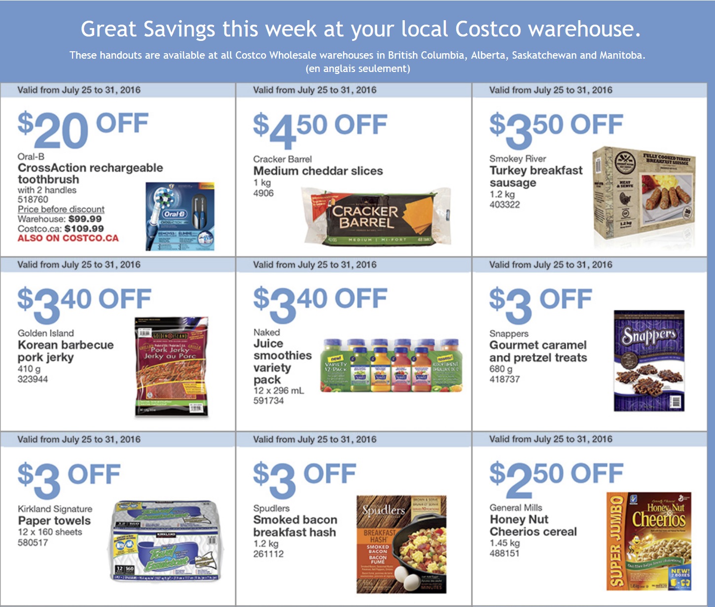 West Costco Sales Items for July 18 - 24, 2016 for BC, Alberta, Manitoba,  Saskatchewan - Costco West Fan Blog