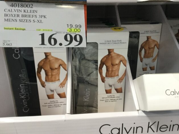 Domestic Costco open market customer purchase CK boxer underwear cotton low  waist simple men's boxer shorts 3 packs