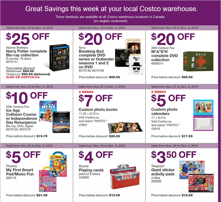 Costco.ca EARLY BLACK FRIDAY SALES - Updated List!!! - Costco West Fan Blog