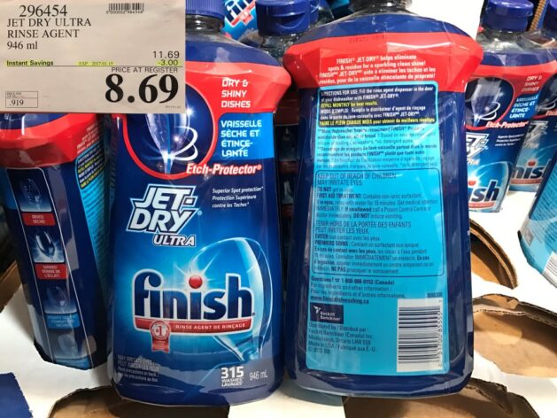 Costco: HUGE Bottles of Finish Jet-Dry Plus Dishwasher Rinse Aid