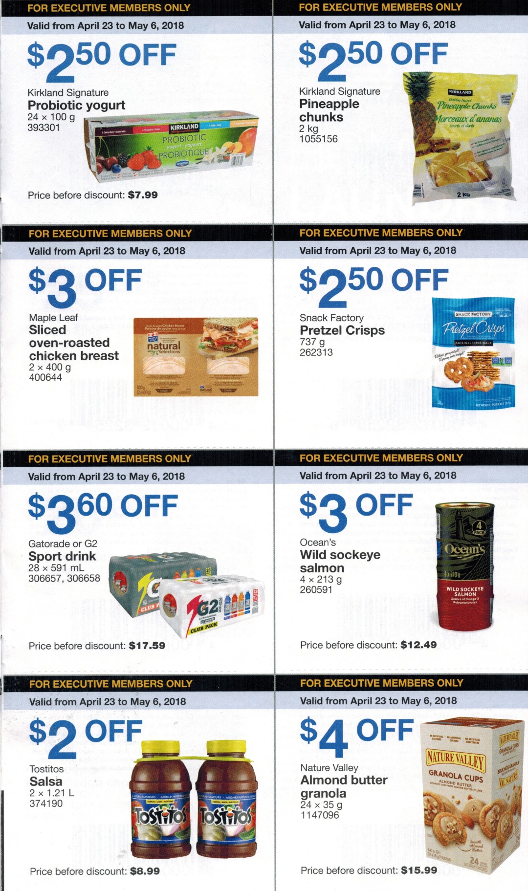 Costco Executive Coupons (Lots of Kirkland Items) April 23 May 6