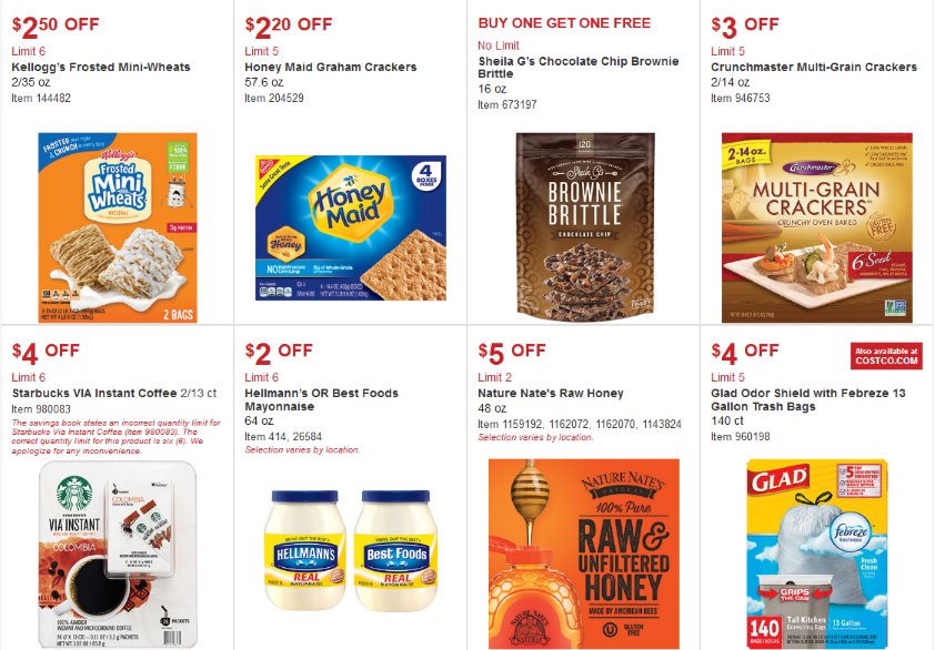 USA (Washington) Costco Sales Items May 23 June 16, 2018 Costco