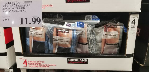 Kirkland Signature, Underwear & Socks, Nwt Kirkland Mens Boxer Briefs 4  Pack