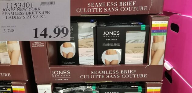Jones New york seamless brief ladies underwear, size small pack of