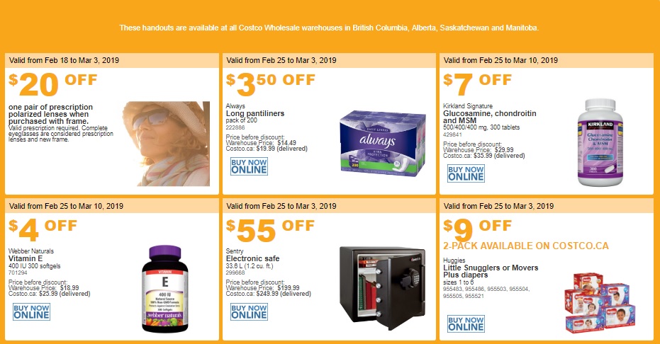 Costco West Sale Items For Feb 25 2019 Mar 03 2019 For