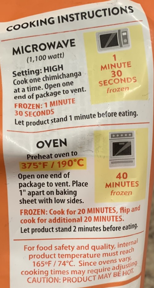 Costco El Monterey Signature Chicken & Monterey Jack Cheese Chimichangas  Review - Costco West Fan Blog