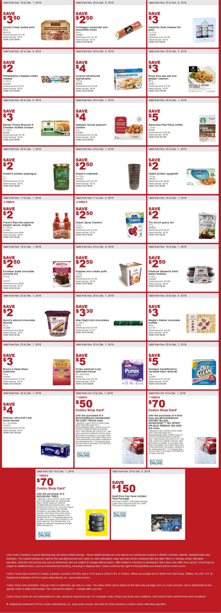 Costco Flyer & Costco Sale Items for Nov 25 - Dec 1, 2019 for BC