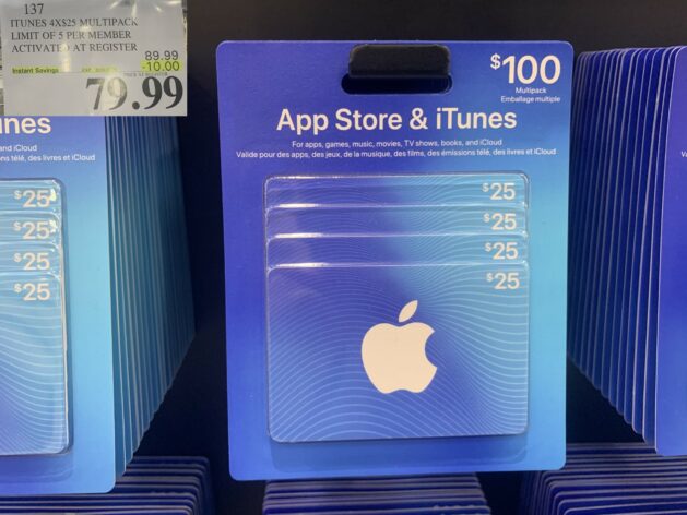 Costco: $25 iTunes eGift Card Only $21.49 + More