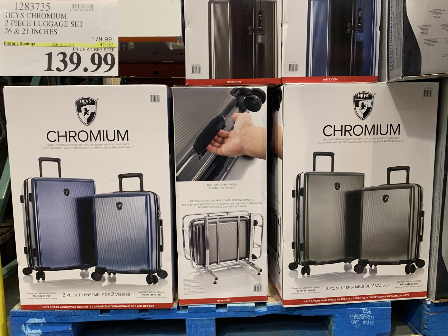 costco luggage sale