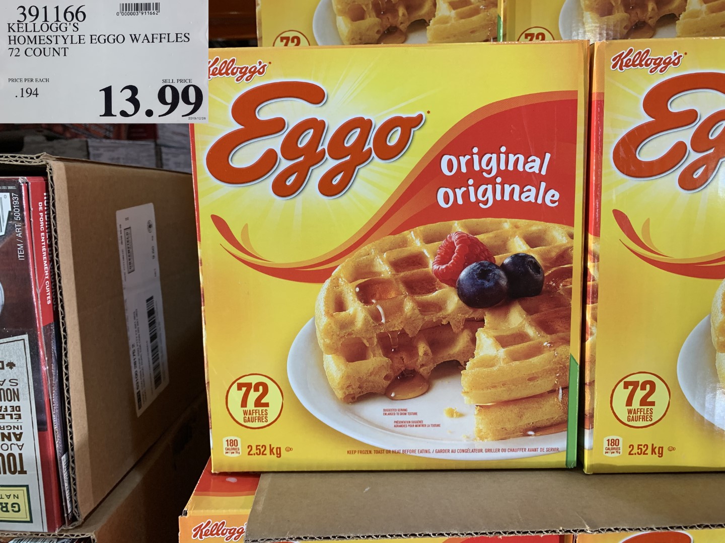 Costco Eggo Waffles Nutrition