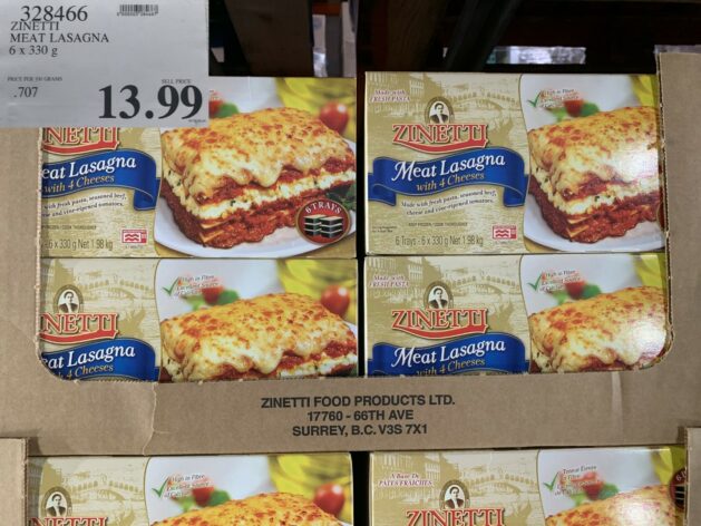 Costco Zinetti Meat Lasagna Review