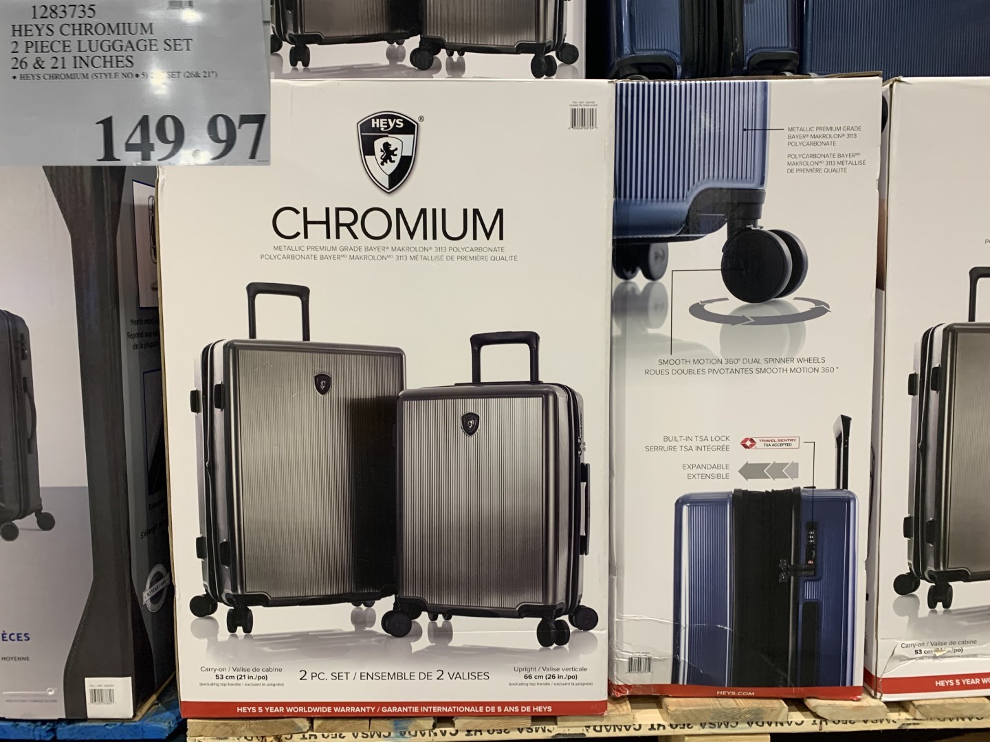 costco patron suitcase