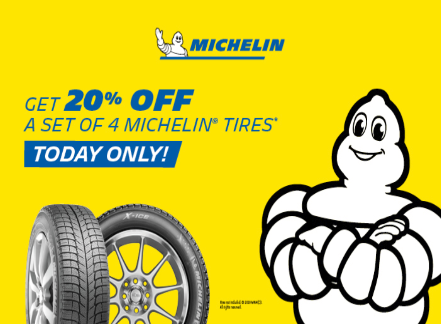 Today Only on Costco.ca - Michelin Tires 20% January 1, 2020 - Costco West Fan